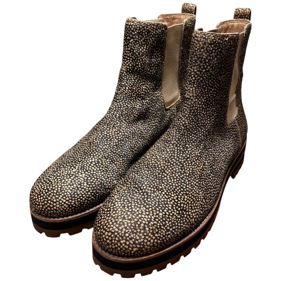 MADEWELL The Ivy Chelsea Women's Size 9.5 Boot Mini Dot Calf Hair Lug Sole MA427 - Picture 4 of 16